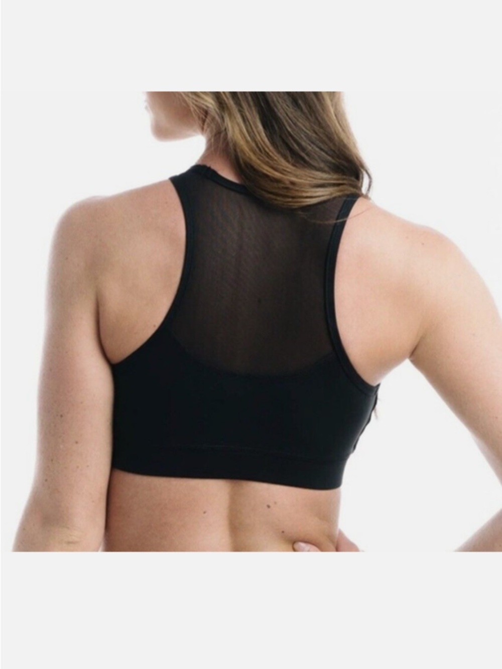 Zyia Black Kakadu Brilliant Back Mesh Sports Bra Sz M - Picture 3 of 6